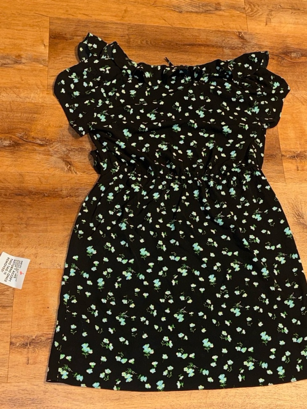 ASOS Black Mini Dress with  Floral Print